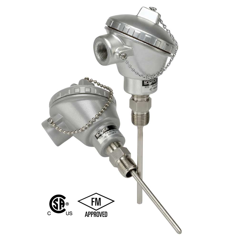 910/915 Series Industrial Resistance Temperature Device (RTD) Probes with Connection Head