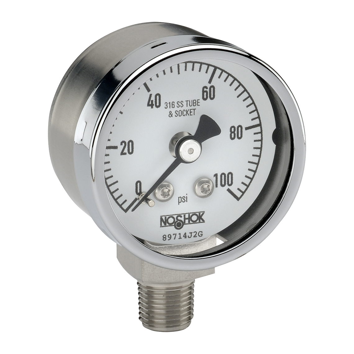 400/500 Series All Stainless Steel Dry and Liquid Filled Pressure Gauges