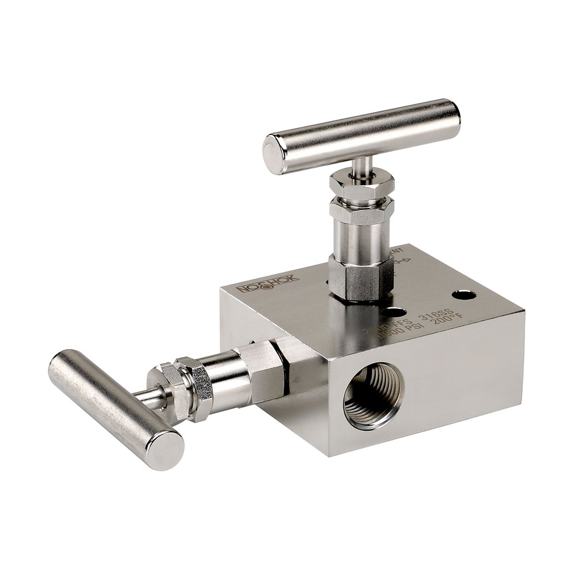 2000/2100 Series Static Pressure Block and Bleed 2 Manifold Valves with Hard and Soft Seat