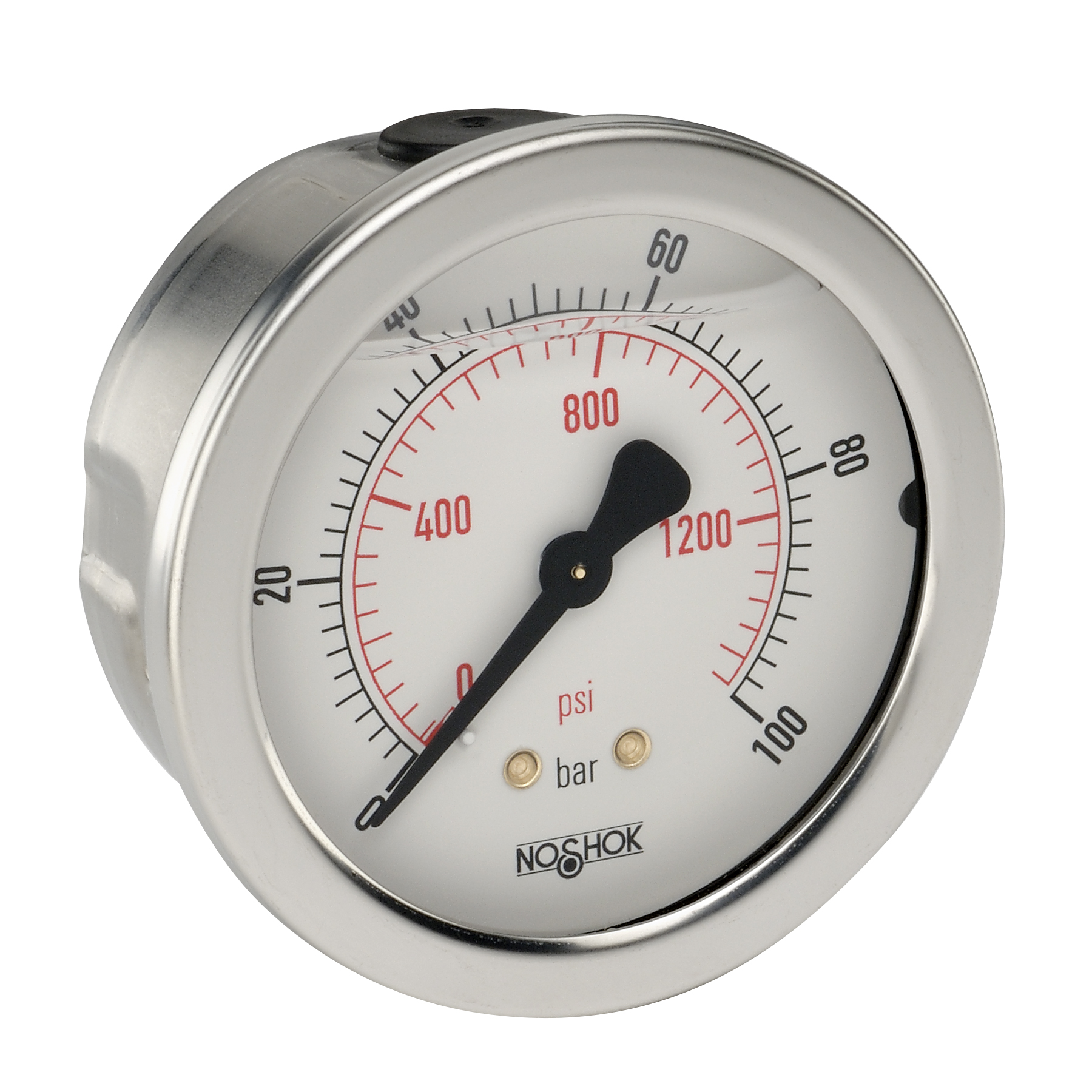 900 Series Acrylonitrile Butadiene Styrene (ABS) and Stainless Steel Liquid Filled Pressure Gauges